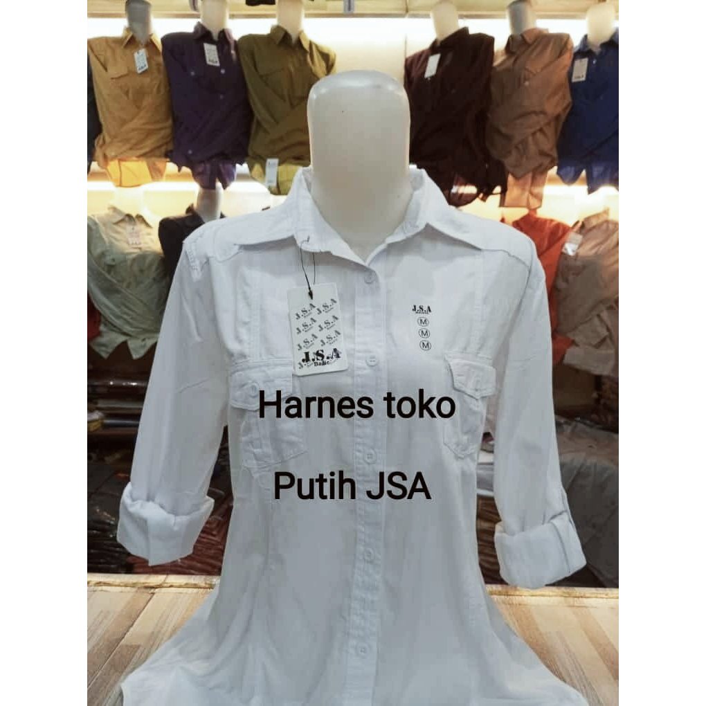 KEMEJA KATUN PREMIUM JSA/KEMEJA FORMAL WANITA/ATASAN KATUN KERJA WANITA.