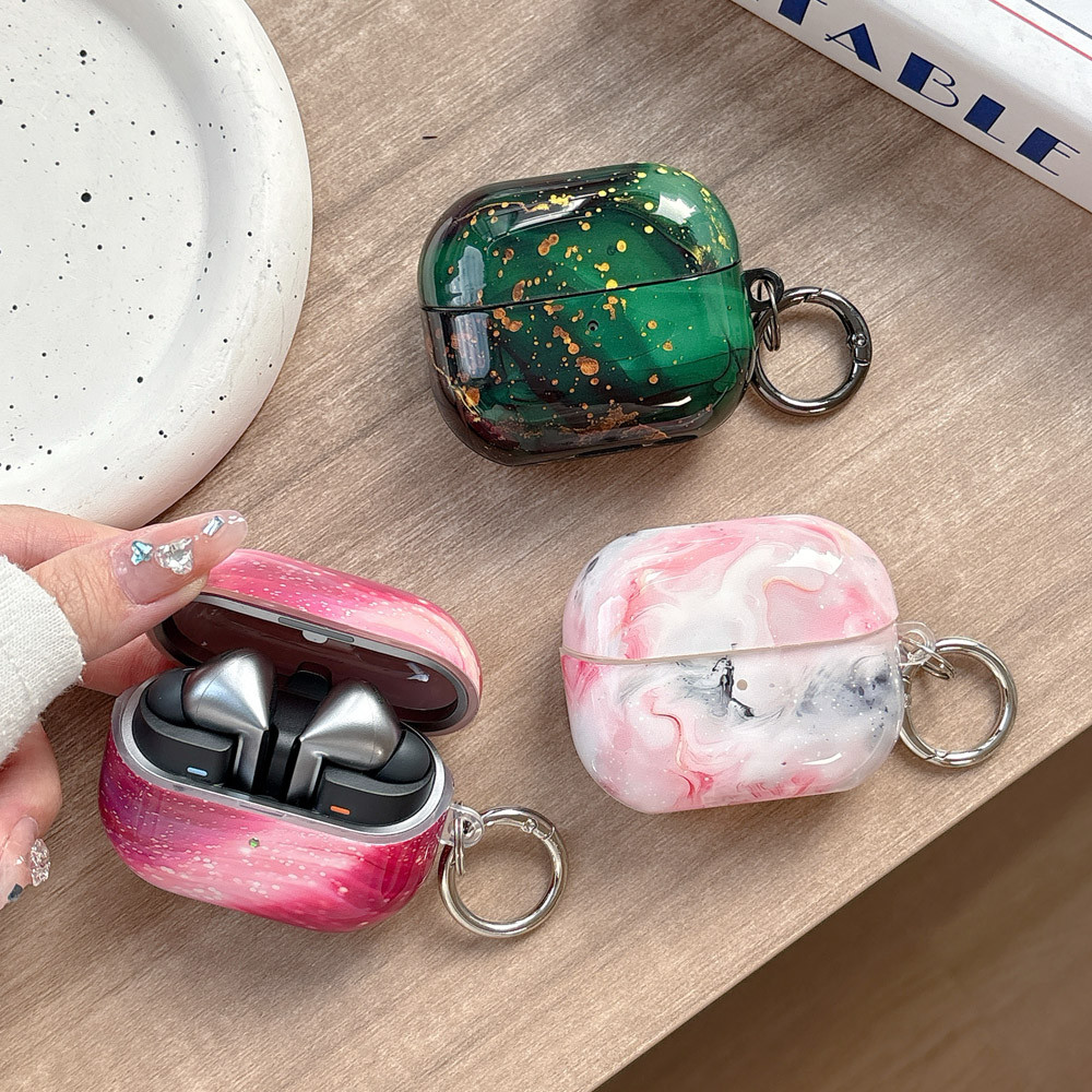 Korea Starry Sky Gig Marble Pattern Full Protective Shell For Samsung Galaxy Buds 3/3Pro Wireless Bl