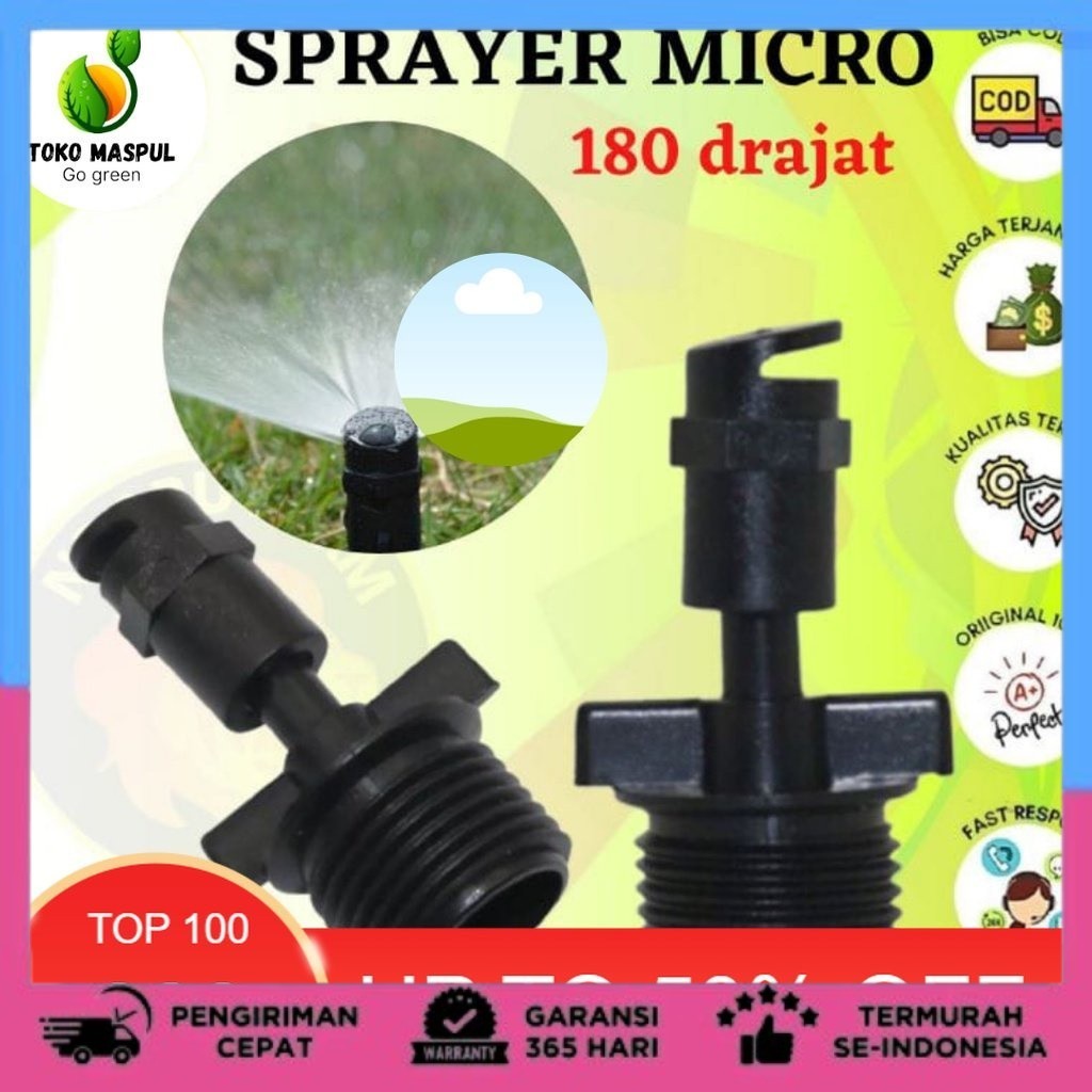 SPRINKLER SPRAYER MIKRO 180 DERAJAT KINCIR AIR TAMAN PERTANIAN BERKEBUN
