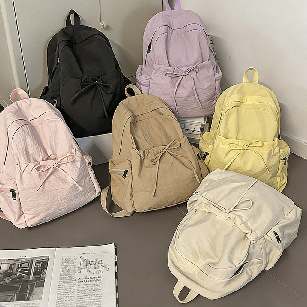 Tas Ransel Kanvas Fashion Korea Import - Tas Kuliah Perguruan Tinggi & Sekolah Wanita Besar untuk La