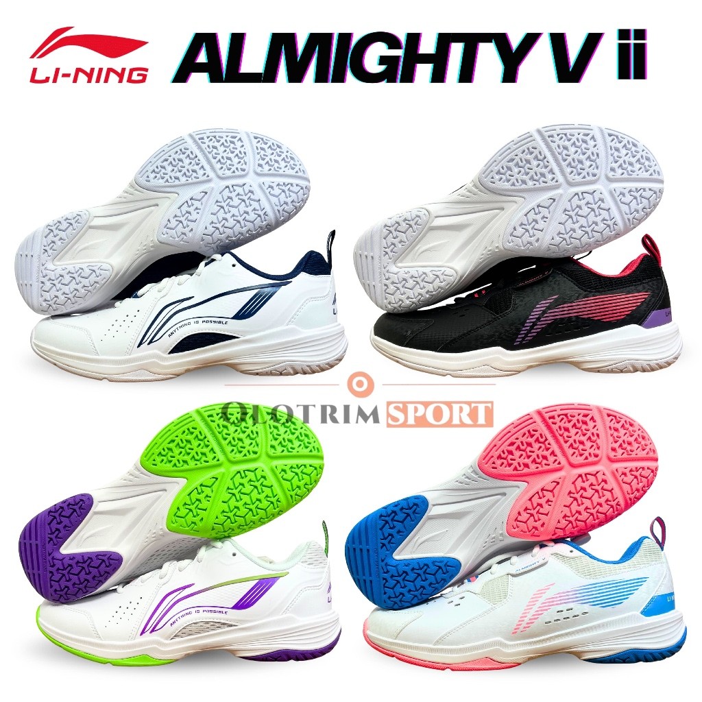 Sepatu Badminton Lining ALMIGHTY V II V V2.0 Sepatu Bulu Tangkis ORI LINING