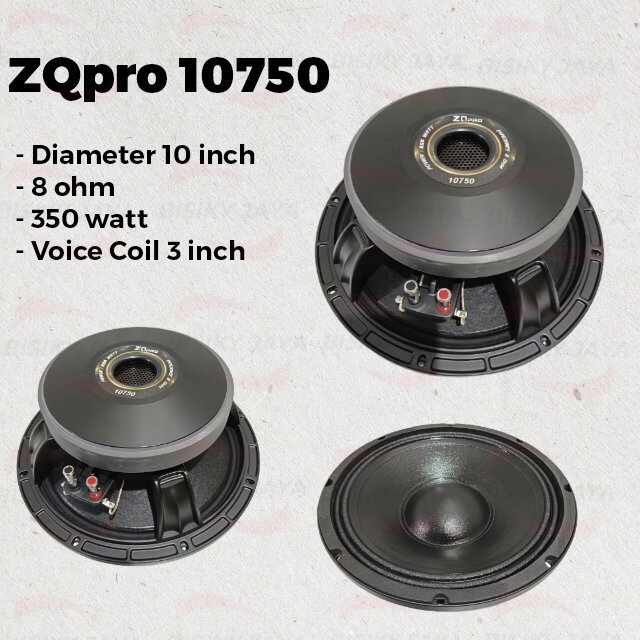 Speaker Komponen 10 inch ZQpro 10750