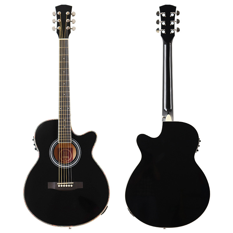 Folk Guitar Electric Acoustic Guitar Thin Body Guitar Folk Electric Guitar 40inch Acoustic Electric 