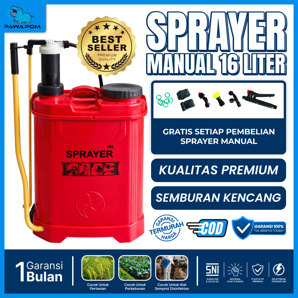 Sprayer Manual 16 Liter Kuat – Alat Semprot Tanaman & Pupuk | Sprayer Kebun Murah