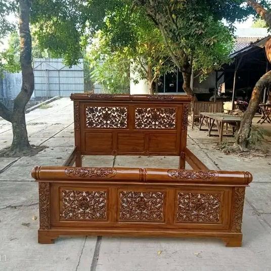 Dipan ukir mawar meja Nakas dan meja rias minimalis NF4