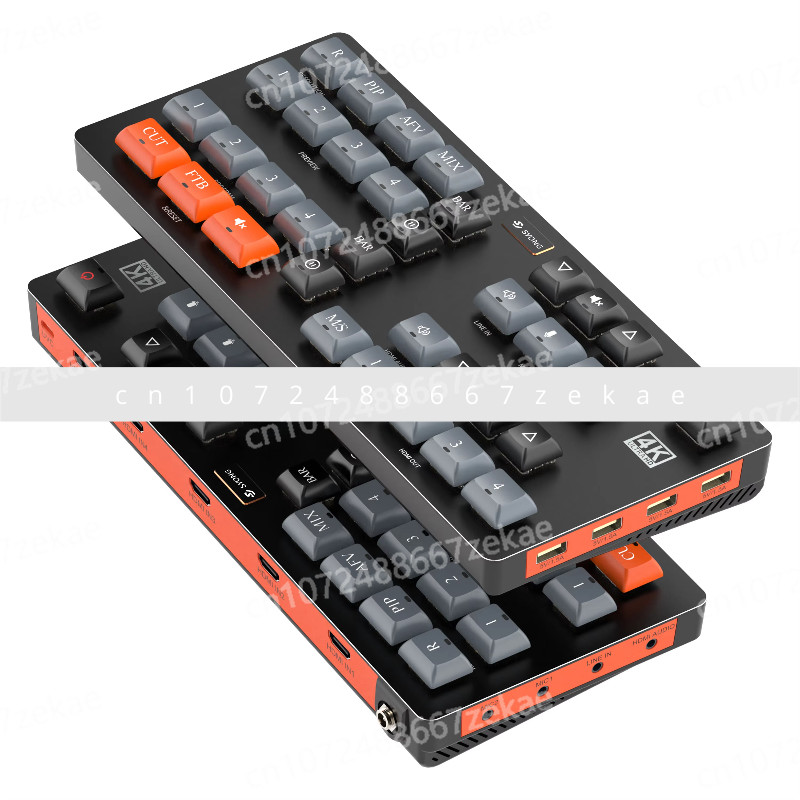 4K HDMI Live Multi Video Switcher Mixer Switcher supports Aux microphone