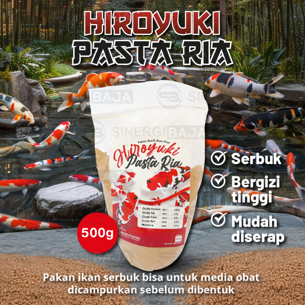 Pakan Ikan / Pelet / Powder / Bubuk / Fish Meal / Burayak / Ikan Koi/ Ikan Hias / Ikan Koki - Harmon