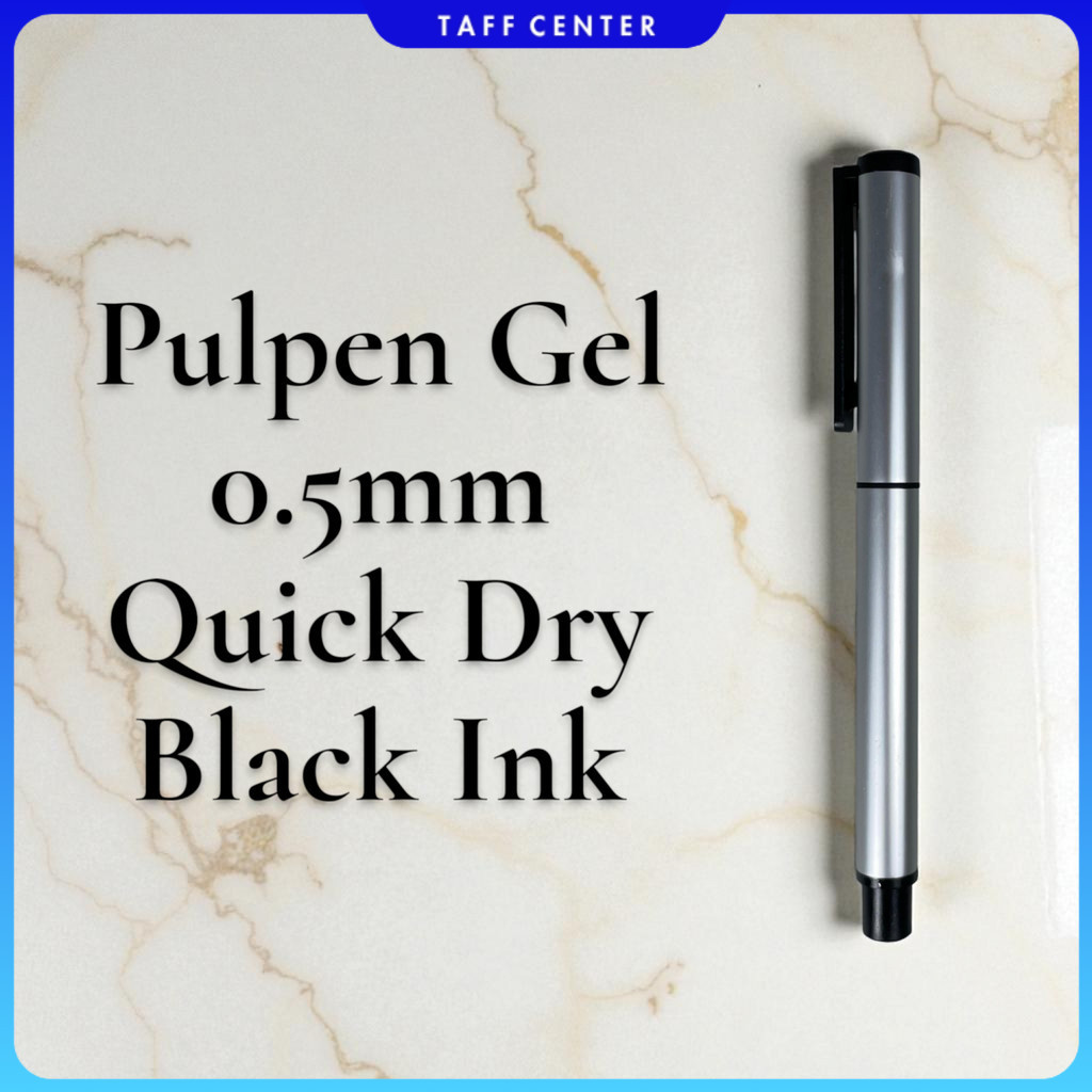Kaco Pena Pulpen Gel 0.5mm TUBE Roller Quick Dry Black Ink 1 PCS - K80