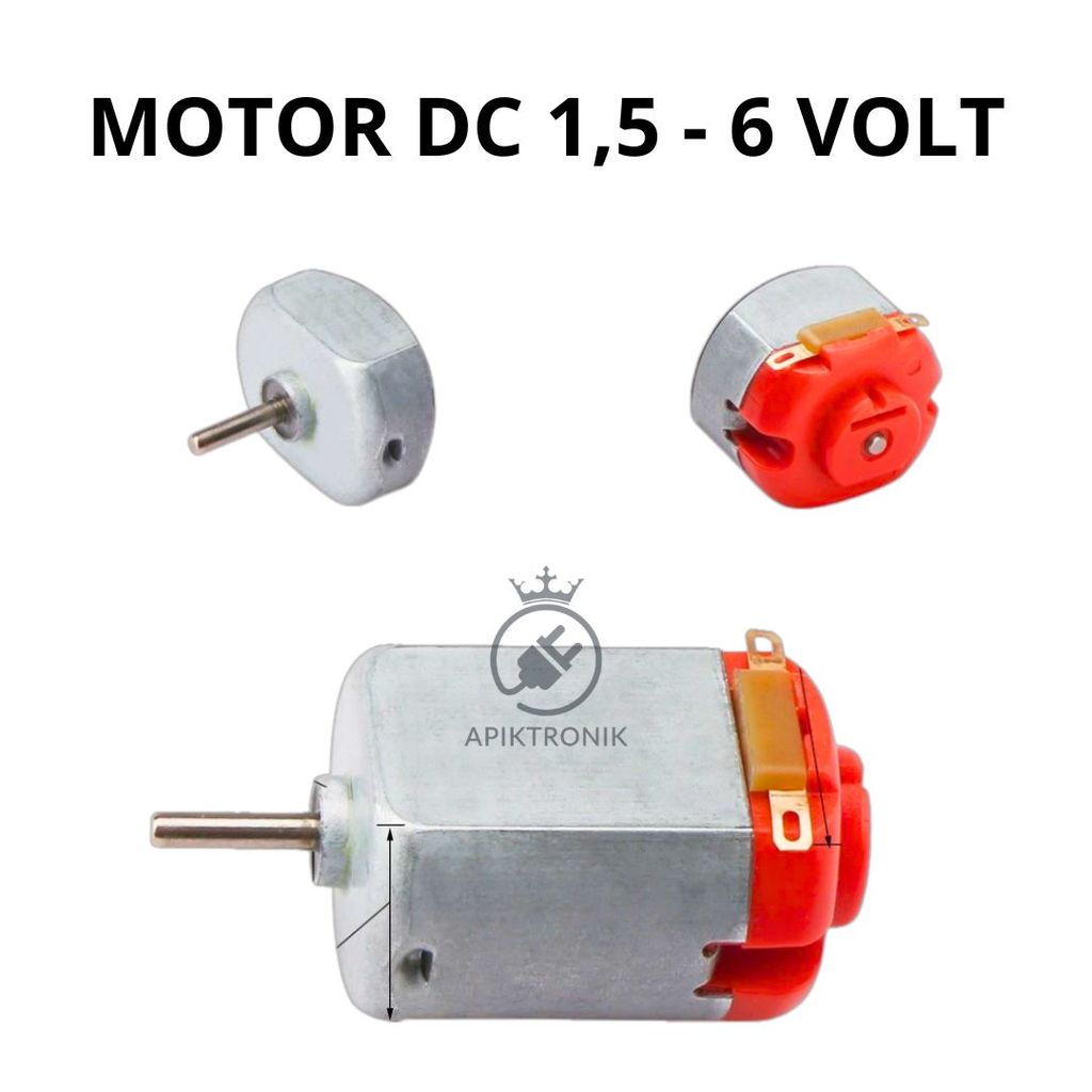 Motor DC Mini 1 - 6 Volt 17000 18000 RPM Mainan Mobil Remote Tamia
