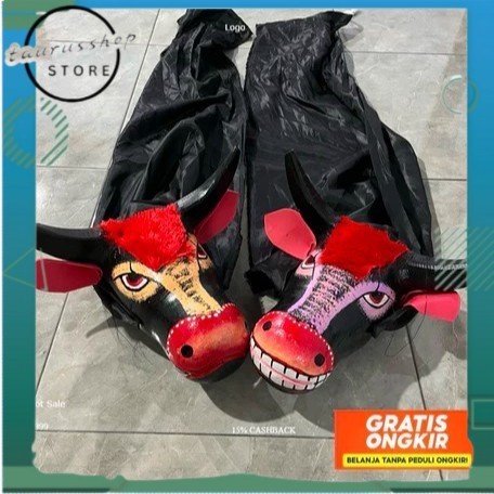 TSS Mainan anak ️ Barongan Bantengan - Mainan Anak Banteng Bantengan kuda lumping - Mainan tradision