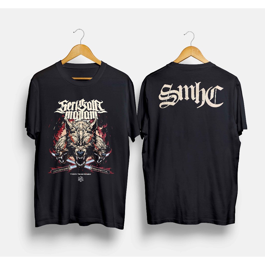 (COD) Kaos Band Serigala Malam - SMHC