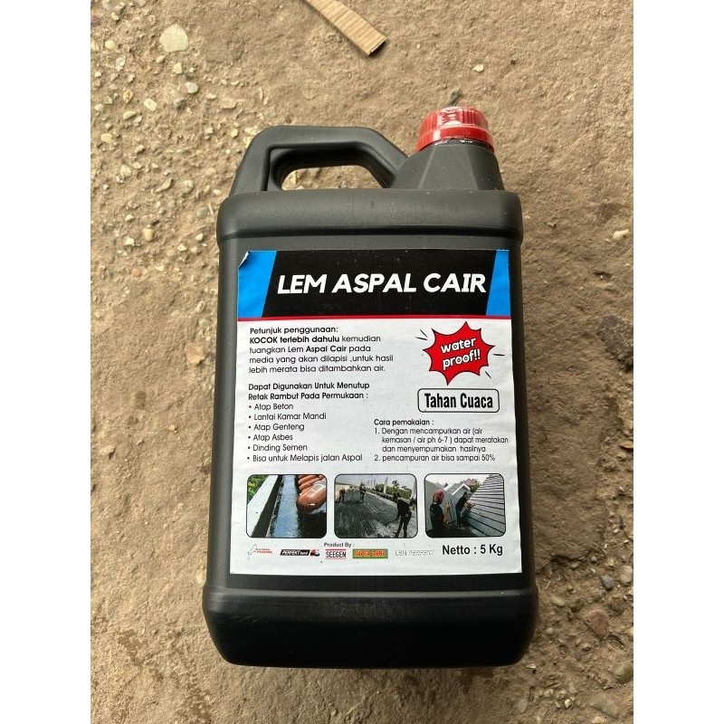 Aspal Cair 5kg / Lem Aspal Cair 5kg