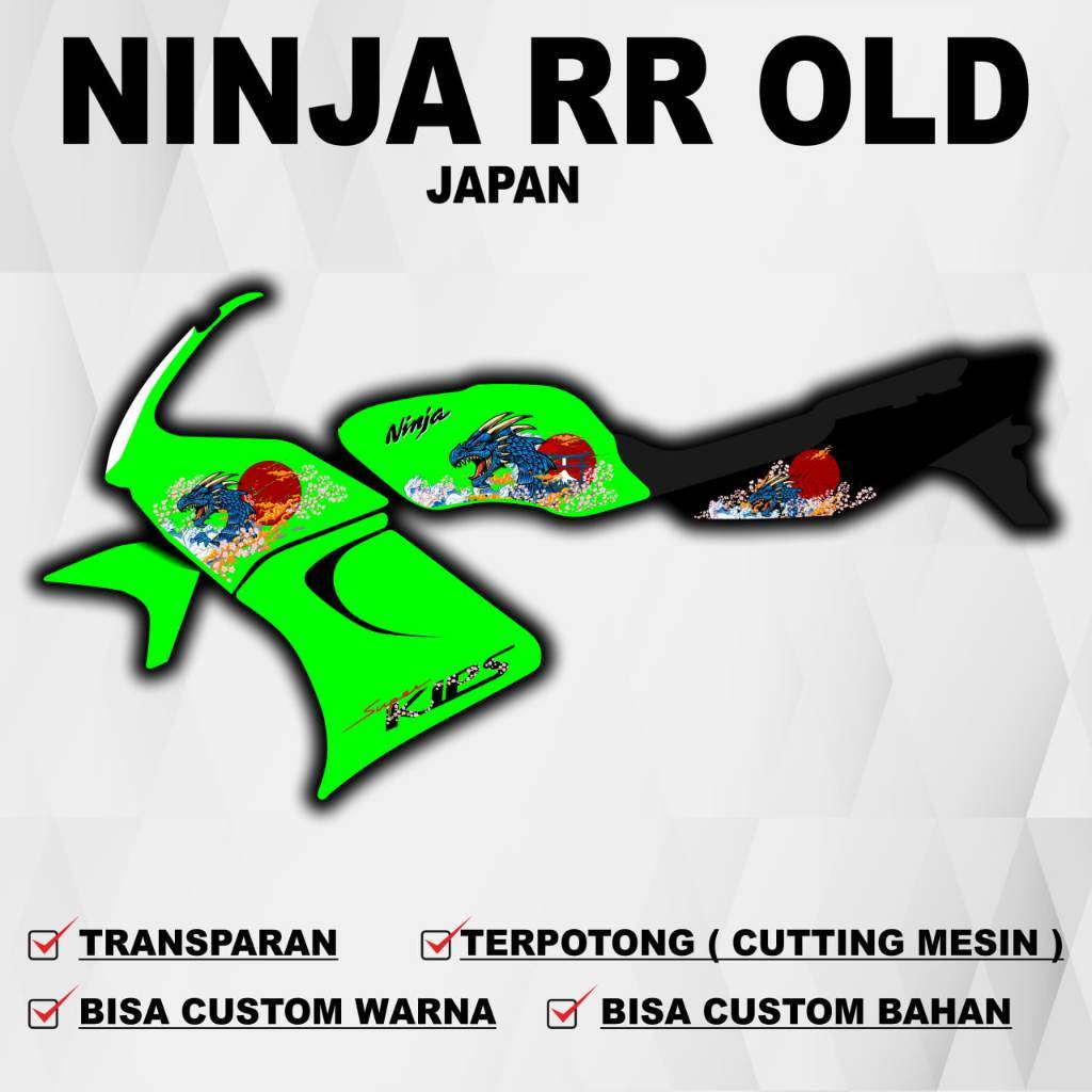 COD Sticker Ninja RR Old / Striping Ninja RR Old / Stiker Striping Decal Transparan Ninja RR Old / S