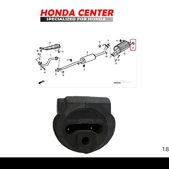 KARET GANTUNGAN KNALPOT CRV GEN3 2007-2012 Handal