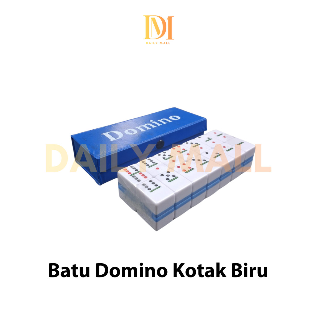 Domino Batu Kotak Biru / Gaplek / Batu Gaple / Permainan Dam Batu Kotak Biru