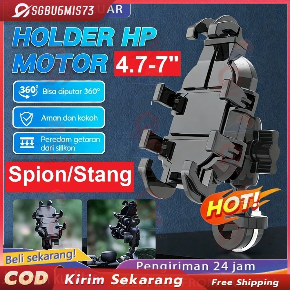 Holder HP Motor Phone Holder Servo Servo Road Motor Dudukan Handphone Universal Holder Stang Motor H