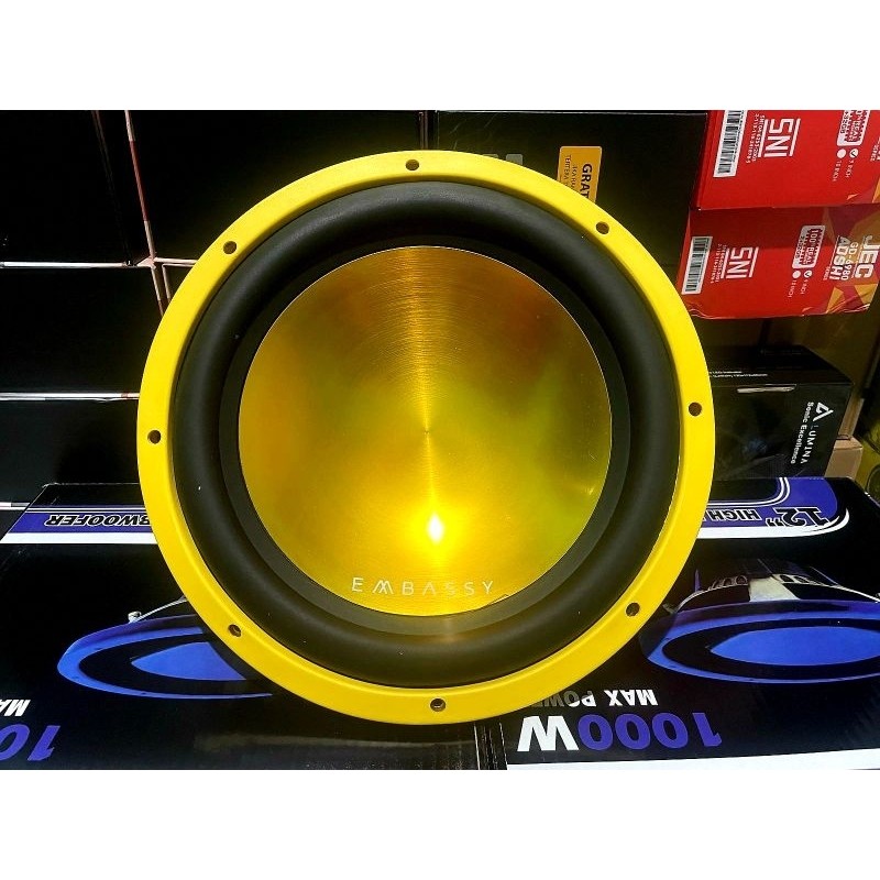 Speaker Subwoofer Embassy 12 inch EY-128 1000Watt Double Coil