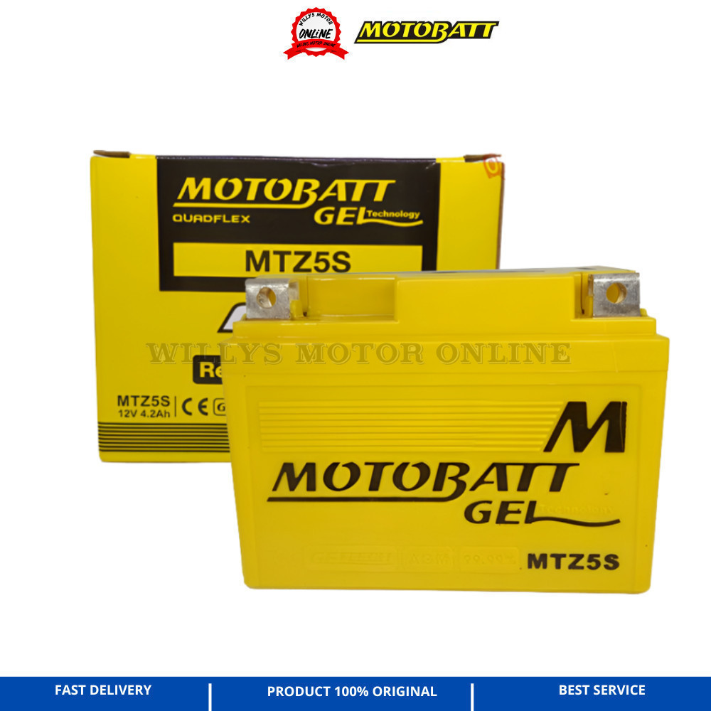 Accu Aki MOTOBATT Original MTZ5S / Aki Motor Beat Vario Karisma