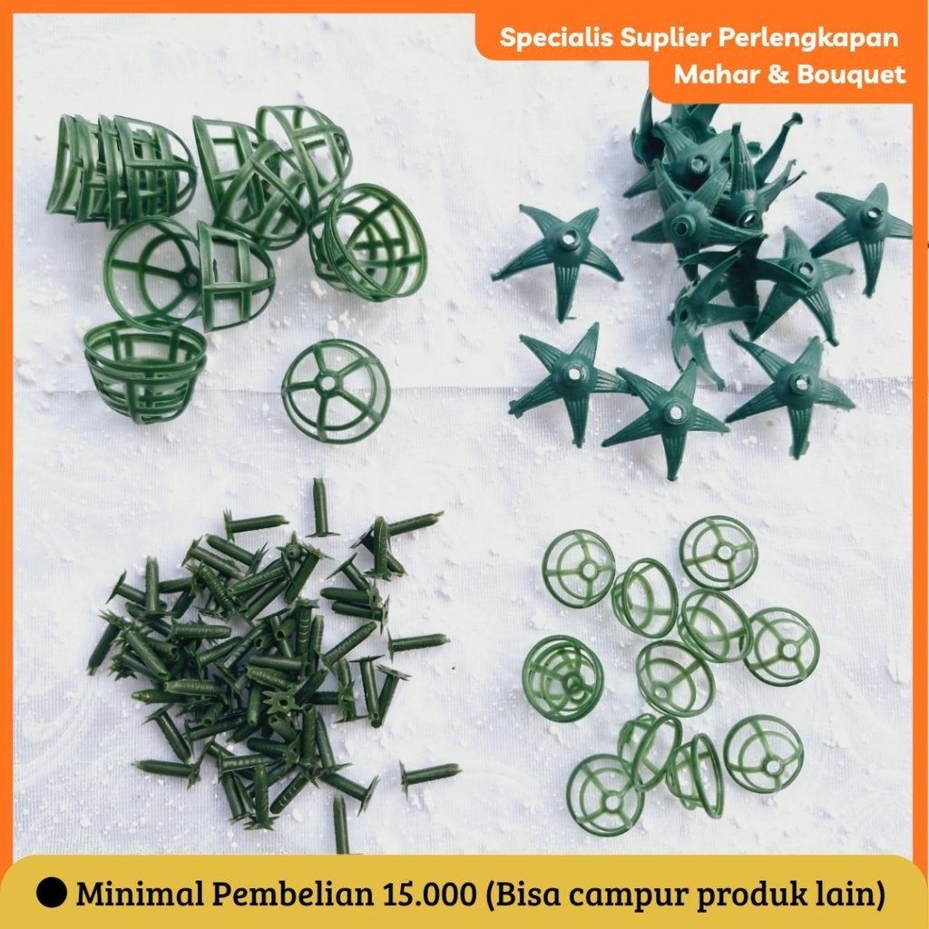 J.KEMBANG [5 gr] PAKU / BINTANG / PARABOLA BUNGA SUYOK / KERANJANG BUNGA SUYOK / BAHAN KERAJINAN / B