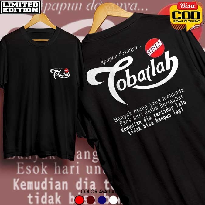 Kaos Plesetan Apapun Dosanya Tobatlah, Kaos Dakwah lucu hehe