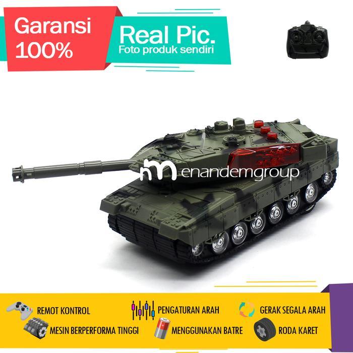 Mainan Remote Control RC Tank Tiger - Hijau Army by Allshopibamz