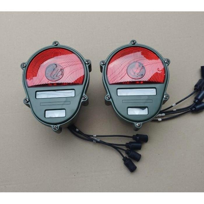 Lampu stop lamp belakang tengkorak military Jeep Willys quality