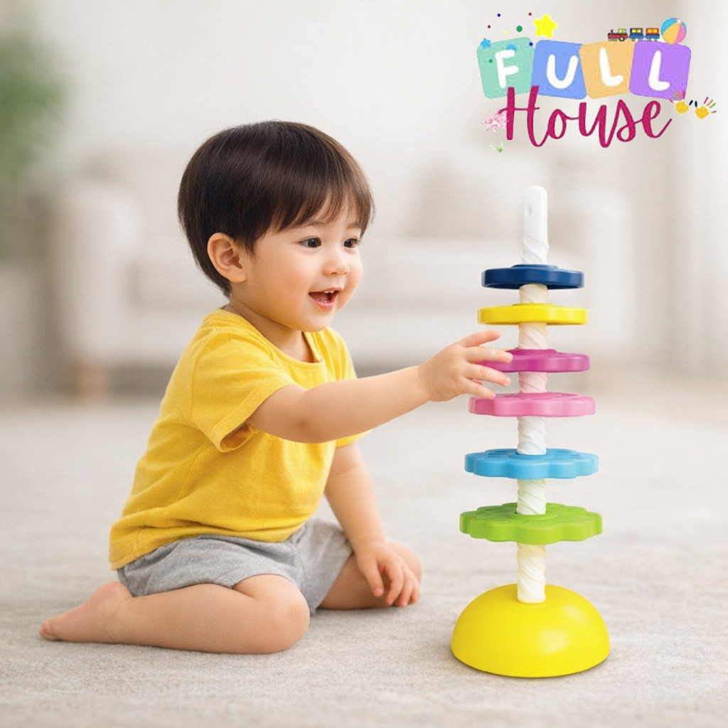 Spin Wheel Roda Putar / Mainan Edukasi Anak Spin Wheel / Ring Donat Putar / Perlengkapan Bayi