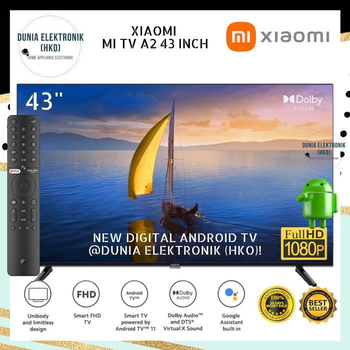 XIAOMI TV A2 43 INCH SMART ANDROID TV FHD BEZEL LESS smart tv 43 inch