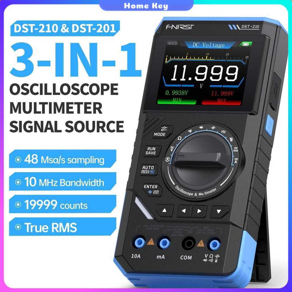 FNIRSI Digital Oscilloscope 3in1 Multimeter Signal Generator 3000mAh - FNIRSI DST-210