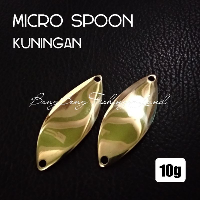 TERLARIS Umpan Pancing Micro Spoon Kuningan 10 Gram