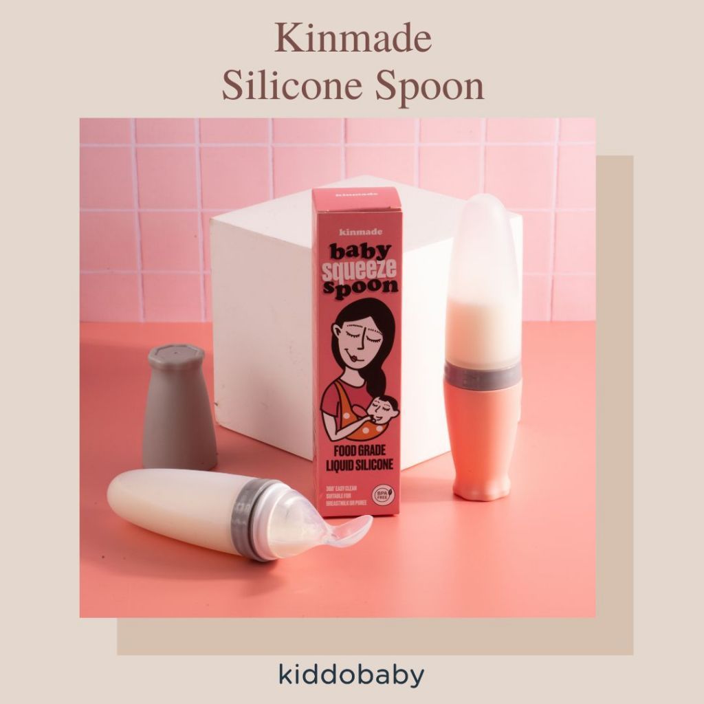 (herkumalastore) Kinmade Silicone Spoon 100ml | Sendok Asip Bayi