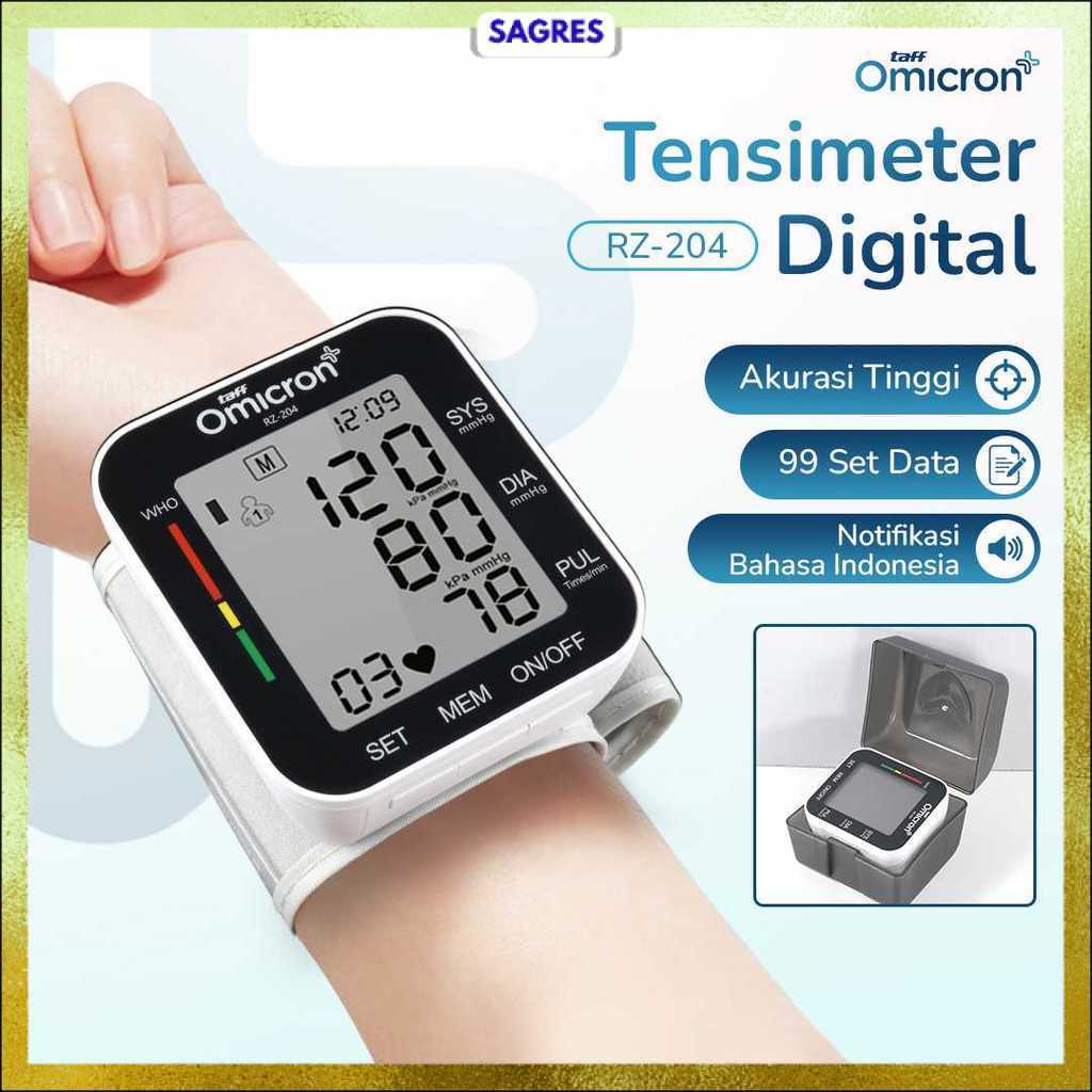 TaffOmicron Tensimeter Digital Pengukur Tekanan Darah - RZ-204