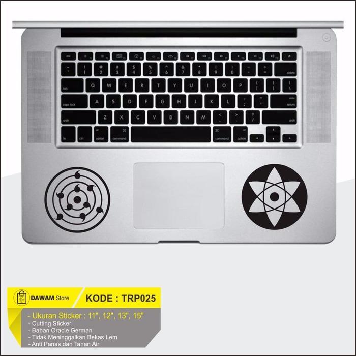 Decal Sticker Trackpad Laptop Macbook Mata Naruto Sasuke