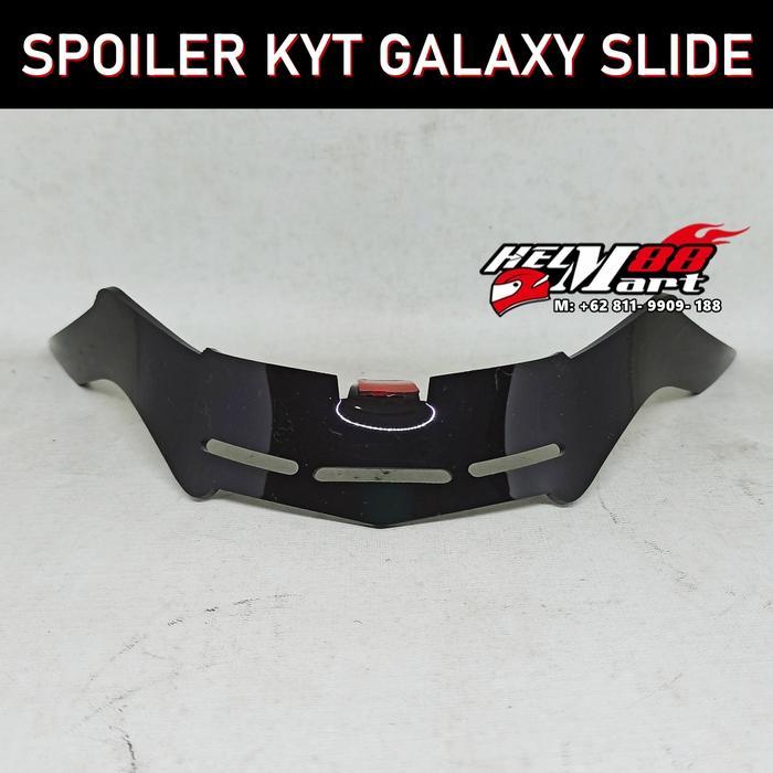 Spoiler KYT Galaxy Slide spoiler helm halfface Spoiler Galaxy Slide - Hitam