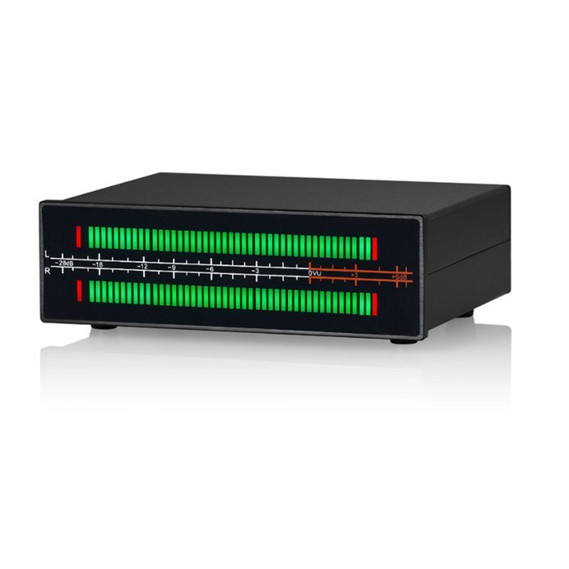 HOTA72T VU56PRO Dual Channel Music Sound Level Meter LED Spectrum Analyzer Visualizer Auo Splitter M