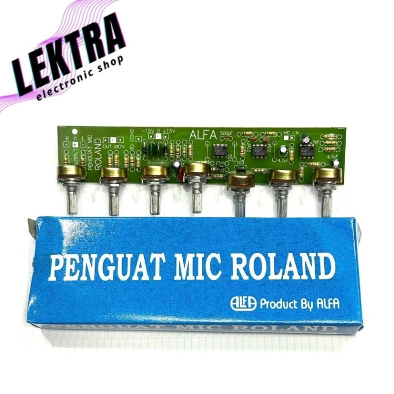 Kit ALFA Penguat Mic Roland Mixer Rolland 7 Potensio Toner Mixer