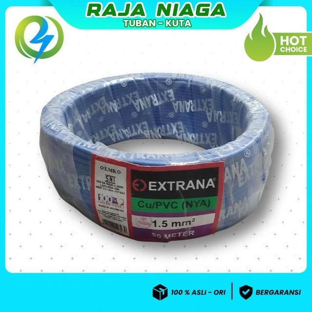 KABEL NYA 1.5 EXTRANA BIRU 50 METER