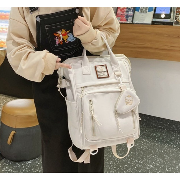 Tas sekolah aesthetic korean style tas ransel sekolah wanita tas ransel wanita import korea tas rans