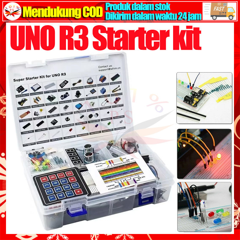 ( prepet store ) 1 Set Kit Arduino UNO R3 / Arduino Starter Kit Lengkap / Arduino UNO Paket Lengkap 