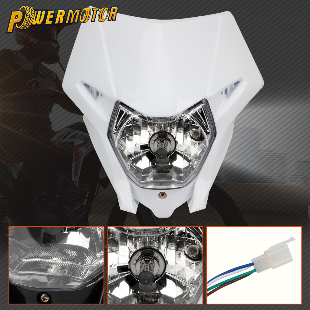 Motocross Motorcycle H4 Halogen Headlight For Honda CRF150 CRF250 CRF450 CRF 150 250 450 rt Bike Hea