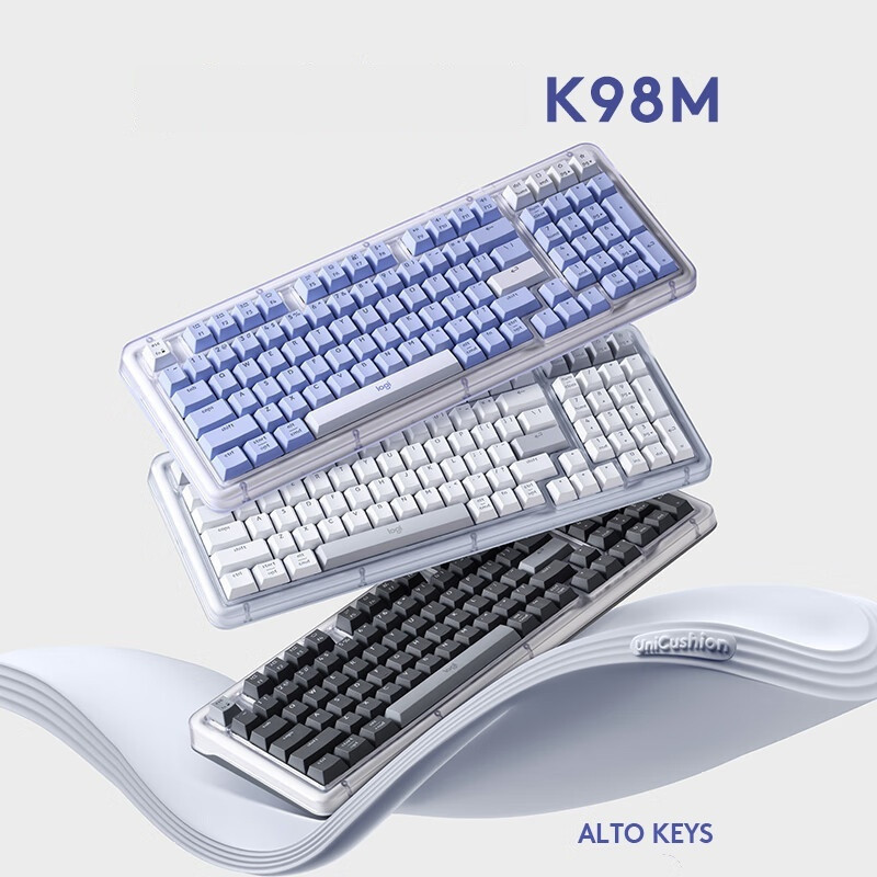 Keyboard Logitech Alto Keys K98M 98 Key Mechanical Battery 12 Bulan Kompatibel Multi|OS original