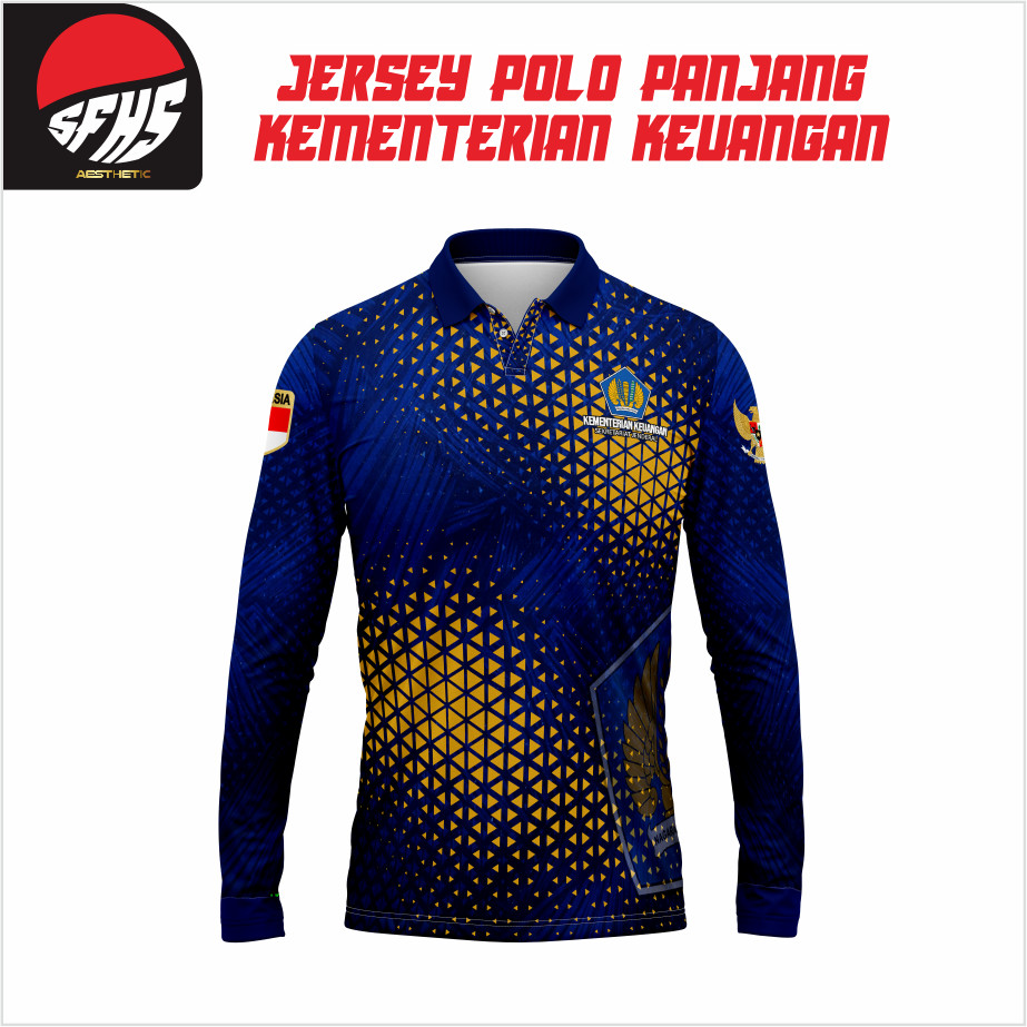 SFHS JERSEY POLO KEMENTERIAN KEUANGAN LENGAN PANJANG – BAJU OLAHRAGA DESAIN Kementerian Keuangan
