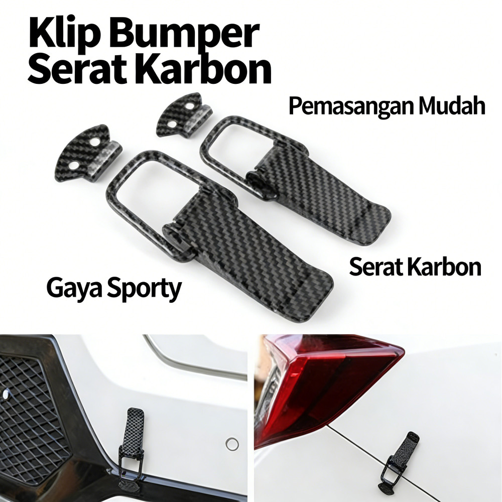 Bumper Mobil Klip Besar Aksesoris Motor Body Racing Carbon Klip Bumper Baut Bumper Klip Klip Bumper 