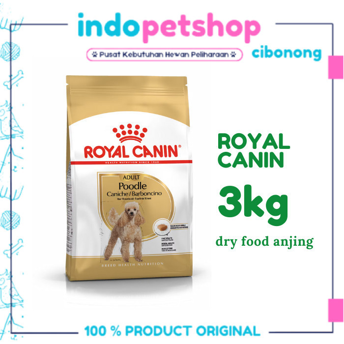 Royal Canin Poodle Adult 3kg makanan anjing poodle