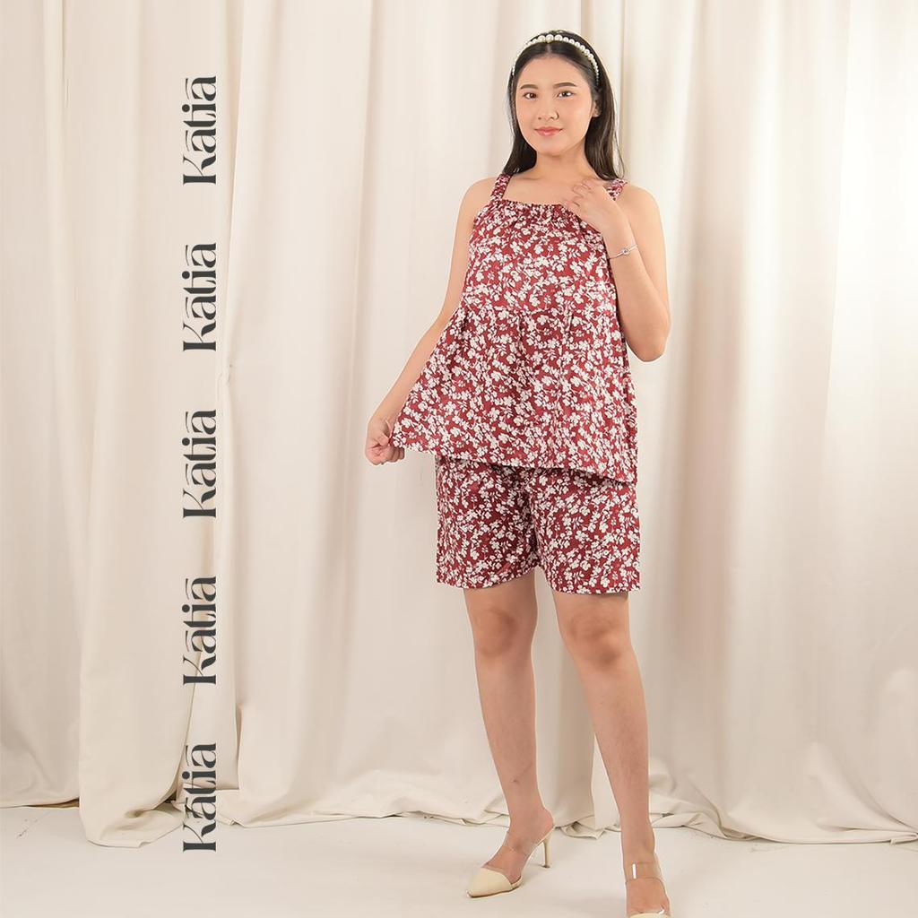 SETELAN KAILA KATIA COLLECTION - Setelan Tangtop Yukensi celana pendek hotpans Wanita Dewasa