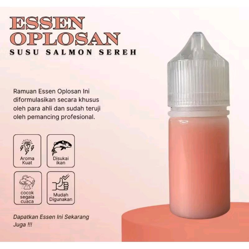 Essen ikan oplosan aroma susu salmon sereh