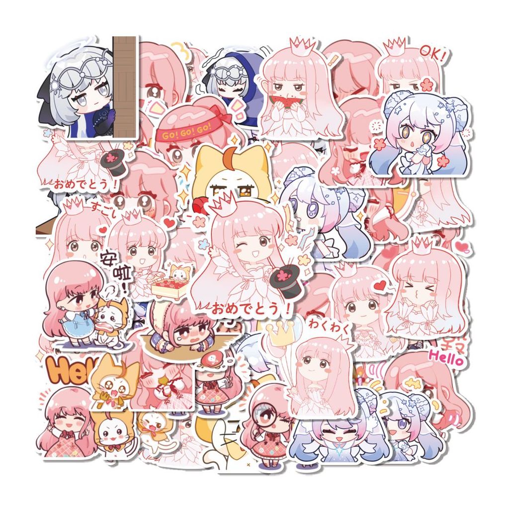 COD 50 PCS Stiker Shining Nikki Stiker Tahan Air – Ideal untuk Melindungi dan Mendekorasi Barang Lap