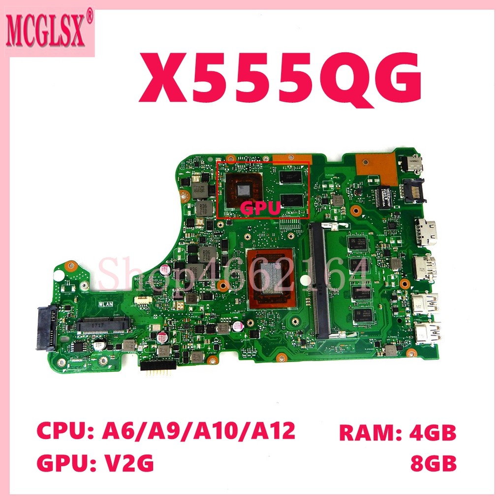 X555QG A6/A9/A10/A12/FX-9800P CPU 4G/8G-RAM Mainboard For ASUS X555QA X555QG X555DA X555BA X555BP K5
