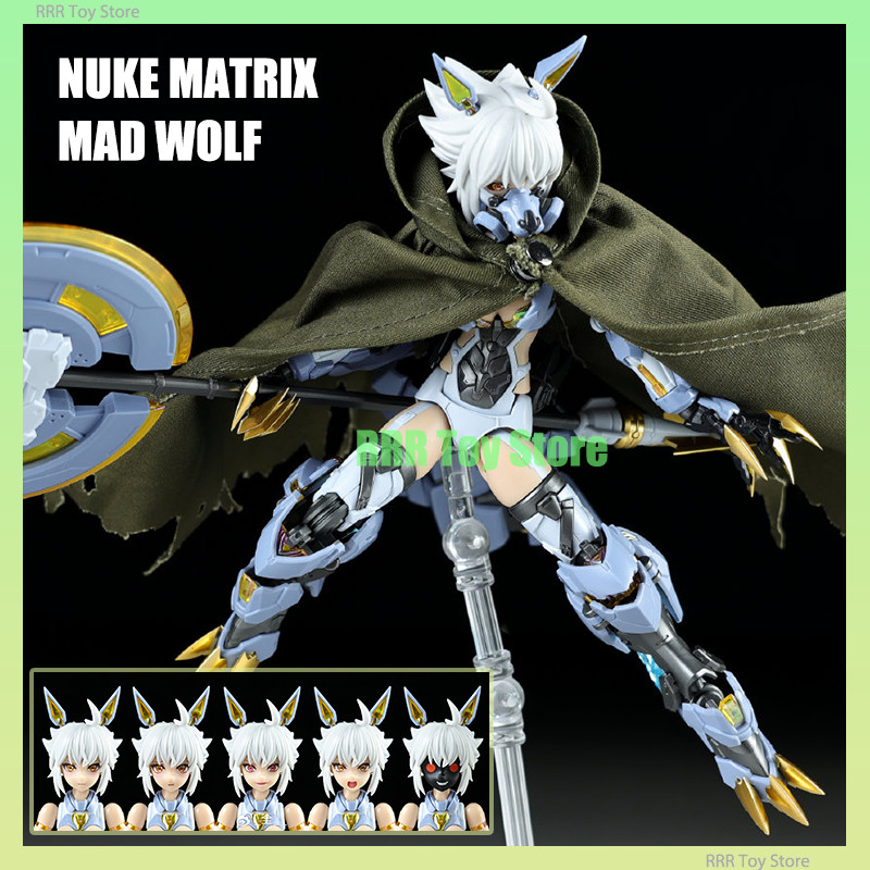 In Stock NUKE MATRIX MAD WOLF CAROLINA ROLPHE Cyber Forest Mobile Suit Girl Assembly Model Kit Mea M