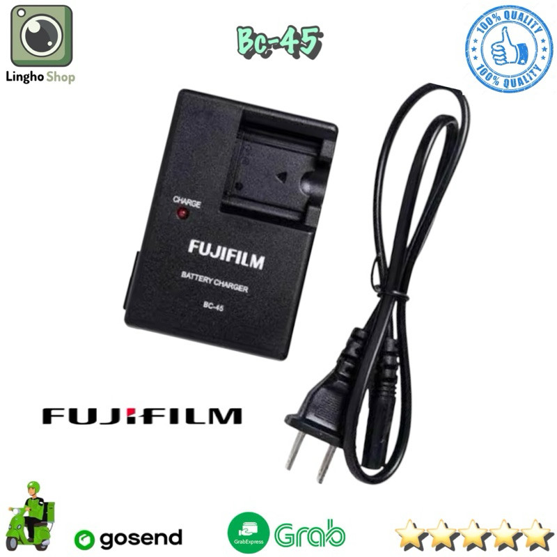 (salek01) Charger Fujifilm Bc-45 For Baterai Np-45 Battery Camera Fujifilm Digital